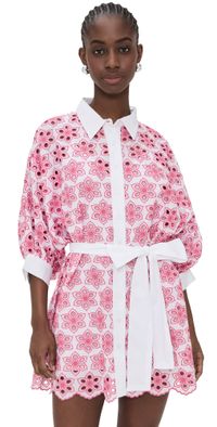 SUNDRESS Florine Dress Eyelet Pink M/L