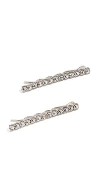 Jennifer Behr Gwen Bobby Pin Set Crystal One Size