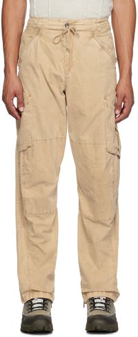 HYEIN SEO Pantalon cargo beige à poches