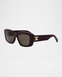 Triomphe Acetate Butterfly Sunglasses