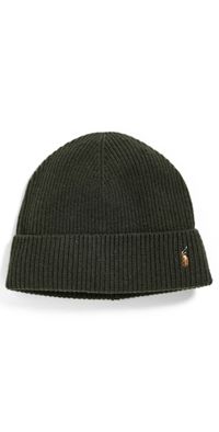 Polo Ralph Lauren Signature Cuff Beanie Company Olive One Size