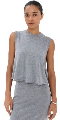 LISA YANG Nali Cashmere Top Dark Mist 2