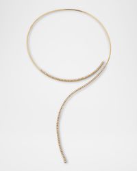 18k Yellow Gold Diamond Wrap Necklace