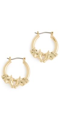 Clare V. Le Cheval Earrings Vintage Gold One Size