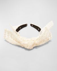 Shirley Lace Bow Headband