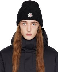 Moncler Black Wool Beanie