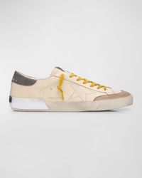 Men's Super-Star Penstar Leather Low-Top Sneakers