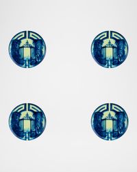 The Meaning Blue Bread & Butter Plates, Set of 4