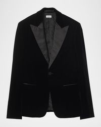 Men's Velvet Silk-Trim Tuxedo Jacket