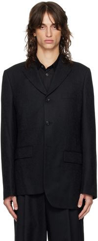 Comme Des Garçons Homme Deux Veston noir à motif cachemire