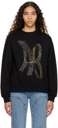 Andersson Bell Black AB Embroidered Sweatshirt