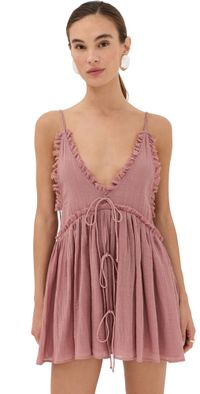 The Attico Mini Dress Terracotta 40