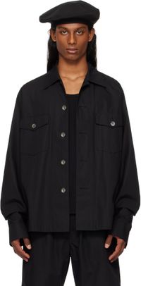 TAKAHIROMIYASHITA TheSoloist. Black Smokey Type 01 Overshirt
