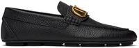 Valentino Garavani Black VLogo Driving loafers