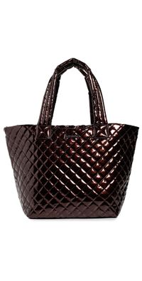 MZ Wallace Deluxe Medium Metro Tote Bordeaux Lacquer One Size