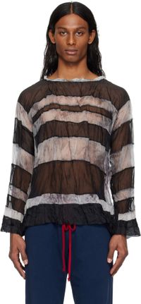 SC103 SSENSE Exclusive Black & Off-White Crypt Top