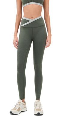 Beyond Yoga Spacedye Outlines High Waisted Midi Leggings Dusty Forest Heather L