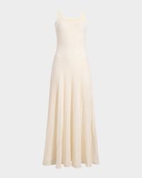 Thora Cashmere Pintelle Knit Maxi Dress With Cape