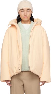 Jil Sander Pink Hooded Down Jacket