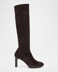90mm Rhumba Suede Knee-High Boots