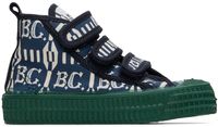 Bobo Choses Kids Navy & Off-White 'B.C' Vintage All Over Sneakers