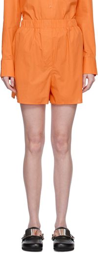 The Frankie Shop Orange Lui Shorts