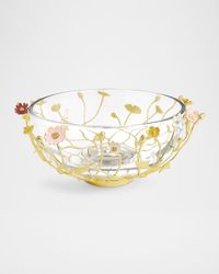 Wildflowers Serving Glass Bowl