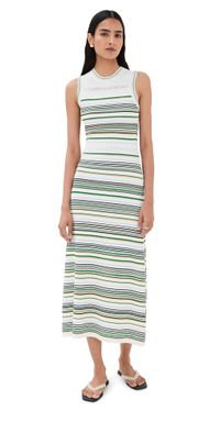 Veronica Beard Dawna Knit Dress Off White Multi XS