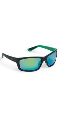 Maui Jim Kanaio Coast Sunglasses Black-Black-Green One Size