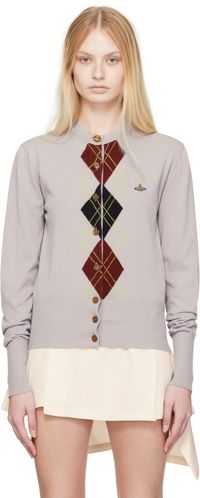 Vivienne Westwood Taupe Argyle Cardigan