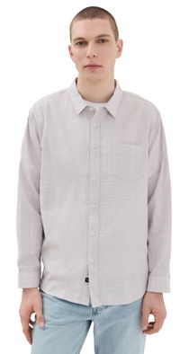 RAILS Wyatt Relaxed Fit Shirt Tahini Etch XL
