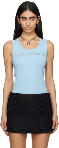 Marc Jacobs Blue Sequin Daisy Tank Top