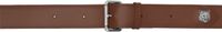 Maison Kitsuné Ceinture brune à logo de renard