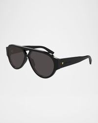 Men's Bv1318sm Acetate Aviator Sunglasses