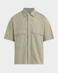 Men's Cotton-Blend Utility Shirt