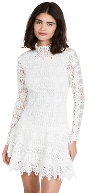 SIMKHAI Joy Lace Mini Dress Black 4