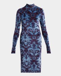 Long-Sleeve Midi Dress