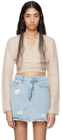 Holzweiler Tan Wrap Cardigan