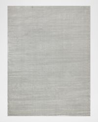 Velutto Hand-Loomed Light Silver Rug, 9' x 12'