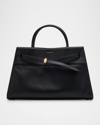 Dash Large Leather Top-Handle Bag