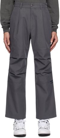 Uniform Bridge Pantalon gris à nervures