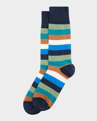 Men's Kit Color-Block Stripe Crew Socks