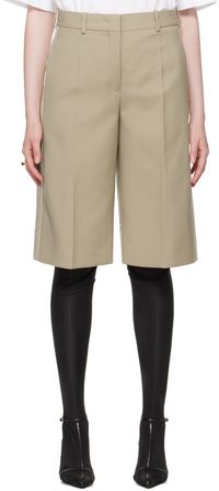 Jil Sander Beige Paneled Shorts