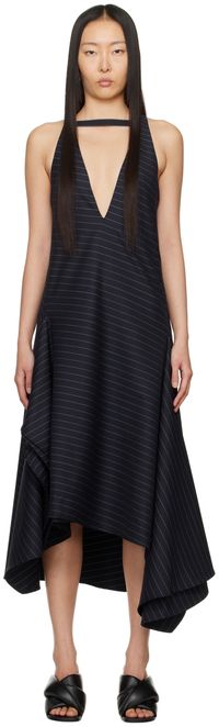 JW Anderson Navy Layered Maxi Dress