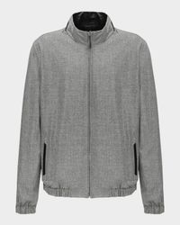 Men's Reversible Nappa Leather & Loro Piana Cashmere-Wool Jacket
