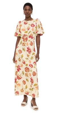 Kivari Odessa Maxi Dress BUTTER/RED L