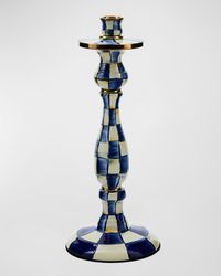 Royal Check Large Candlestick