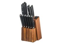 Bjorn - Bloc couteaux de cuisine et couteaux à steak erling loviisa - 14 pièces - Taille Unique - Noir