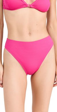 Good American Good Waist Cheeky Bikini Bottoms Ballerina Pink XL
