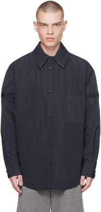 Thom Browne Navy Seam Pocket Jacket